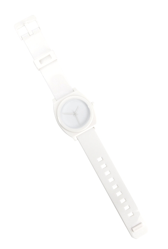 White Time Teller PU Watch by Nixon