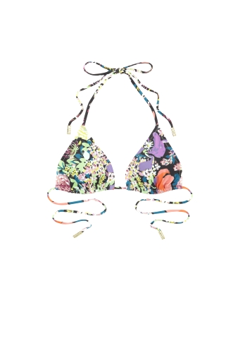 Winter Garden Print String Bikini Top by DVF