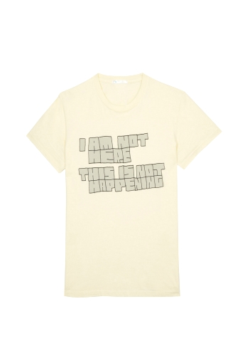 Yellow I Am Not Here Tee by 2K By Gingham