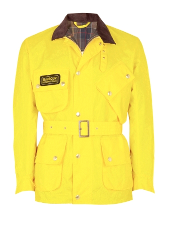 Yellow Light Nylon Twill International Jacket by Barbour