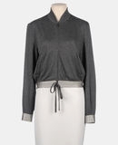 YVES SAINT LAURENT RIVE GAUCHE - Sweatshirt med dragkedja