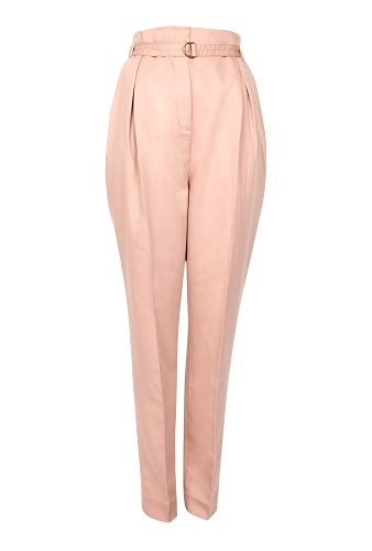 Zellu High Waisted Carrot Leg Trousers by By Malene Birger