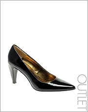 Zimo Leather Heel Detail Court Shoes