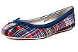 Aloa Check Ballerina, Blu