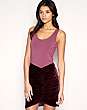 ASOS 2 in 1 Dress With Ruched Velvet Skirt