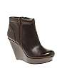 ASOS ALBERT Leather Zip And Padding Wedge Boots