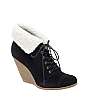ASOS ARCTIC Suede Crepe Wedges With Shearling Effect