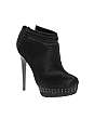 ASOS BLACK BRAVE Stud & Zip Detail Shoeboot