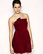 ASOS BLACK Velvet Bandeau Dress