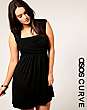 ASOS CURVE Jersey Wrap Front Dress