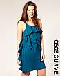 ASOS CURVE One Shoulder Waterfall Dress