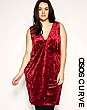 ASOS CURVE Twisted Velvet Dress