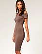 ASOS Cut Out Shoulder Ponte Dress