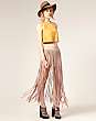 ASOS Fringed Jersey Maxi Skirt