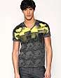ASOS Gig Print Low V-Neck T-Shirt