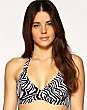 ASOS Graphic Zebra Fuller Bust Bikini Top