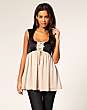 ASOS Hardwear Trim Chiffon Babydoll Top