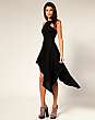 ASOS High Neck Asymmetric Full Skirt Dress