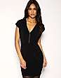 ASOS Hook And Eye V Neck Jersey Dress