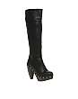 ASOS KNOCKOUT Leather Long Leg Clog Boots