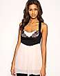 ASOS Lace Trim Chiffon Babydoll