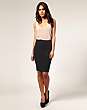 ASOS Lace-Up Back Tailored Pencil Skirt