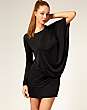 ASOS Long Sleeve Draped Slinky Dress