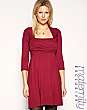 ASOS MATERNITY Exclusive Cropped Sleeve Jersey Wrap Bust Dress
