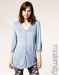 ASOS MATERNITY Pintuck 3/4 Sleeve Top