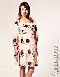 ASOS MATERNITY Printed Floral Belted Back Dress