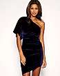 ASOS One Shoulder Velvet Dress