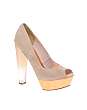 ASOS PARTY ON Peep Toe Perspex Heel Shoe