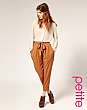 ASOS PETITE Belted Soft Peg Trouser