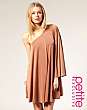 ASOS PETITE Exclusive Drape Sleeve Asymmetric Dress