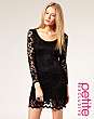 ASOS PETITE Exclusive Lace Fit And Flare Mini Dress