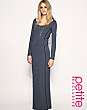 ASOS PETITE Exclusive Long Sleeve Seam Maxi Dress