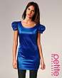 ASOS PETITE Exclusive Pleated Shoulder Fitted Mini Dress