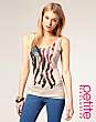 ASOS PETITE Exclusive USA Flag Vest