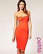 ASOS PETITE Midi Bandeau Dress With Twist Top