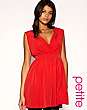 ASOS PETITE Scalloped Trim Waisted Dress