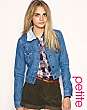 ASOS PETITE Shearling Denim Jacket