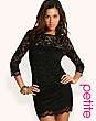 ASOS PETITE Slash Neck Lace Dress