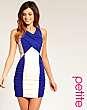 ASOS PETITE Snake Colour-Block Bodycon Dress