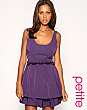 ASOS PETITE Taffeta Box Pleat Dress