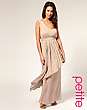 ASOS PETITE Techno Boheme Pleated Maxi Dress