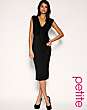 ASOS PETITE Twist Front Calf Length Jersey Dress
