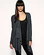 ASOS Premium Angora Mix Knitted Rib Detail Lounge Wrap