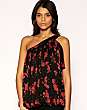 ASOS Printed Chiffon One Shoulder Top