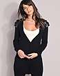 ASOS REVIVE Leather Shoulder Cardigan