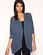ASOS Slub Yarn Drape Front Cardigan